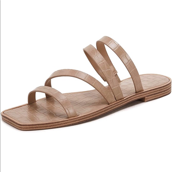 Strappy Slip-On Sandals - Picture 2 of 3